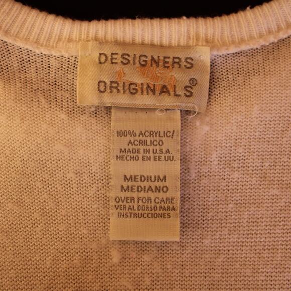 Designers Originals Women's Short Sleeve SUPER SOFT Knit Top White sz M - Picture 8 of 9